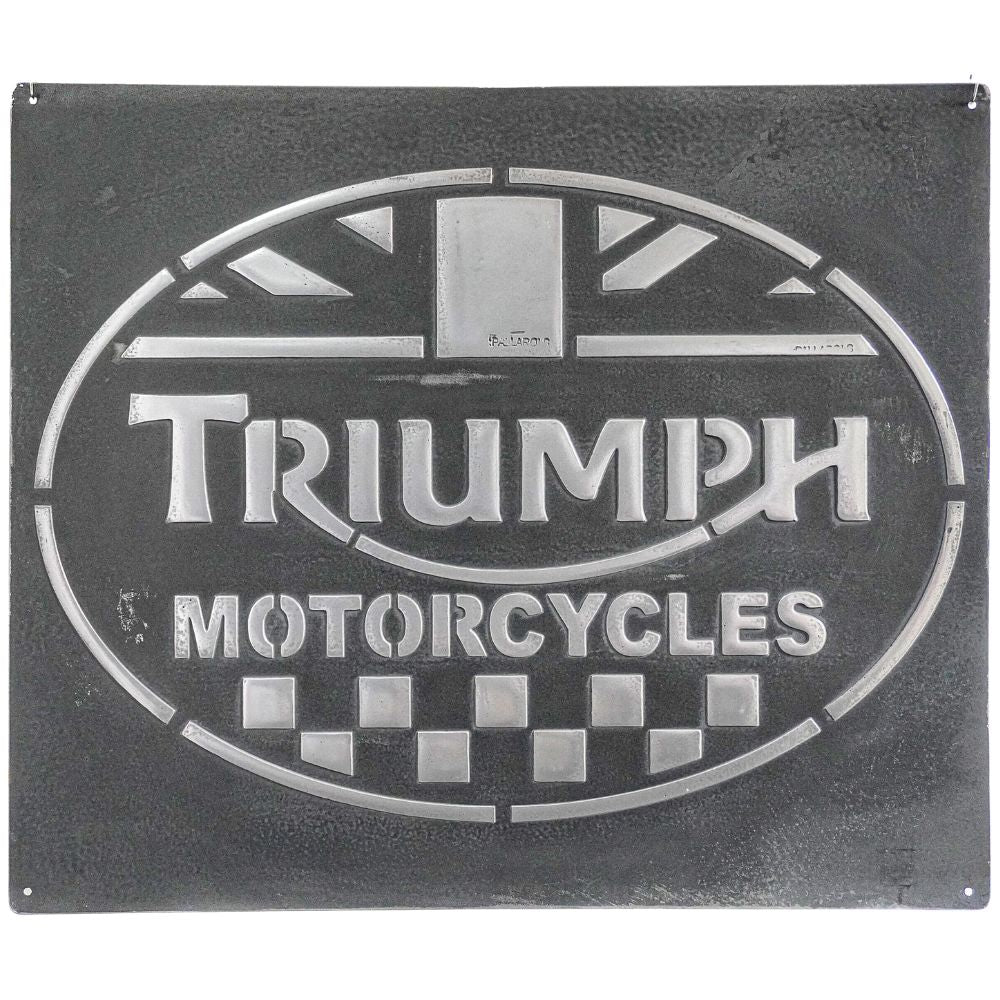Pallarols Vintage "Triumph" Metal Sign, 20x24"