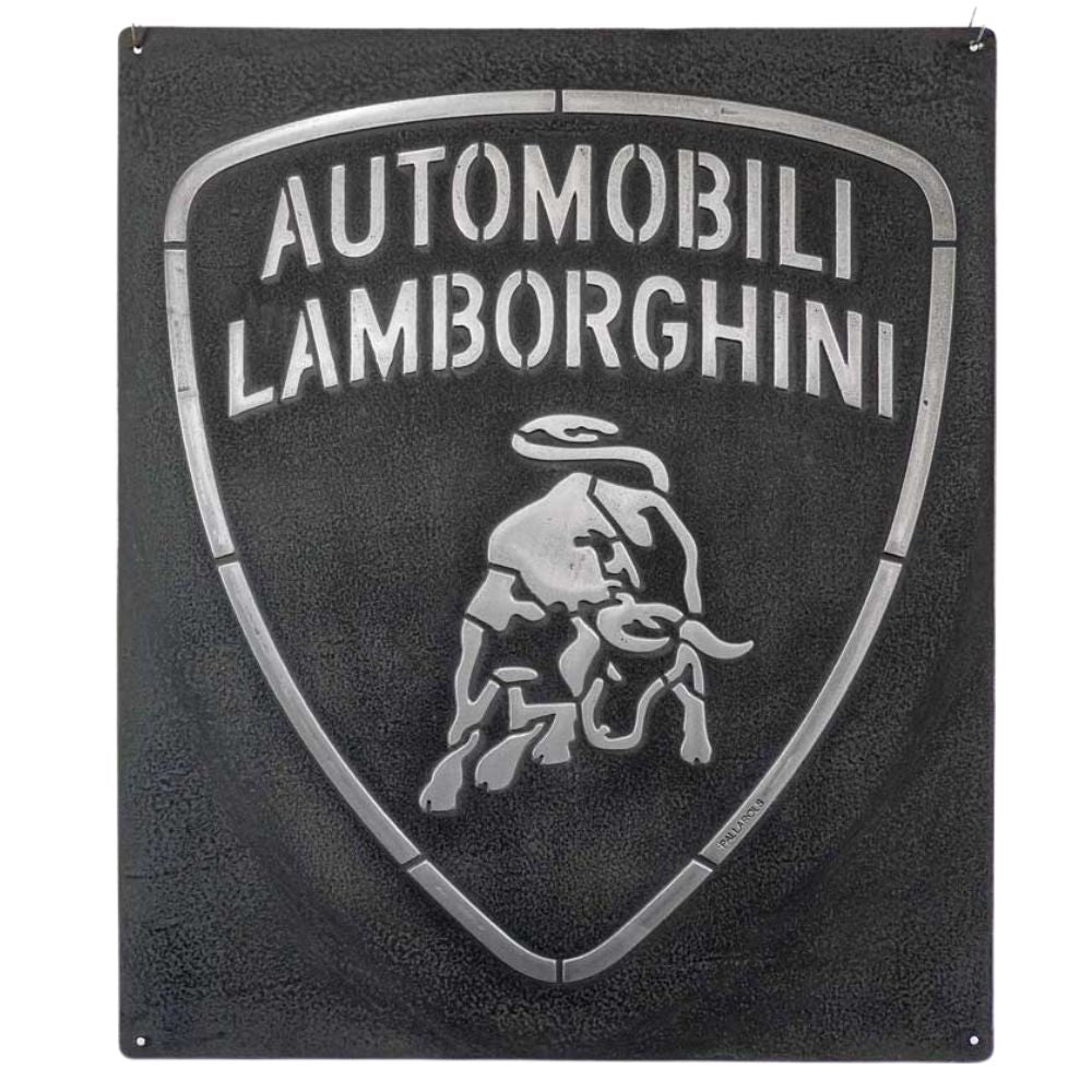 Pallarols Vintage "Lamborghini" Metal Sign, 20x24"