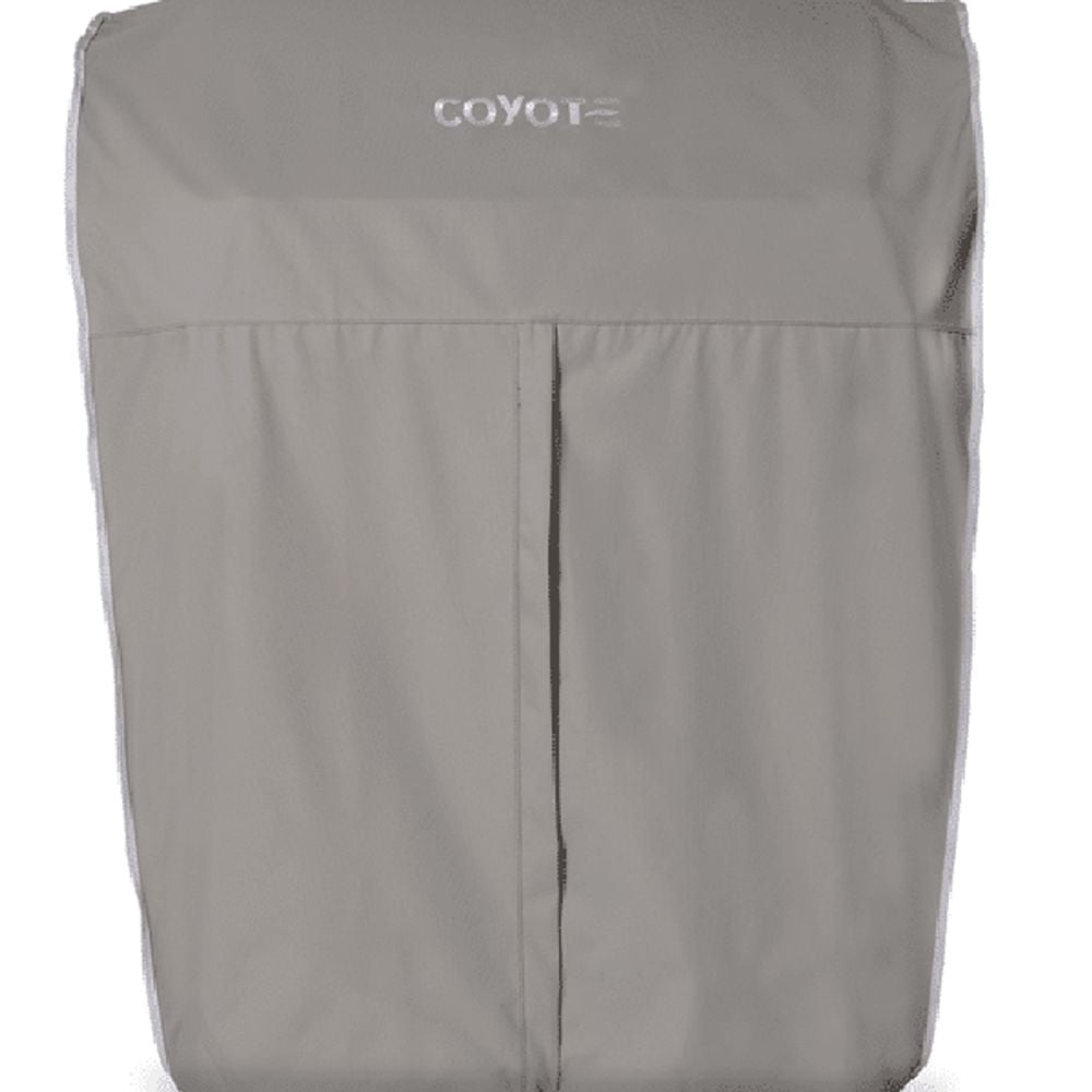 Coyote CCVRFT-CTG Cover for 30" Flat Top Grill on Cart, Gray