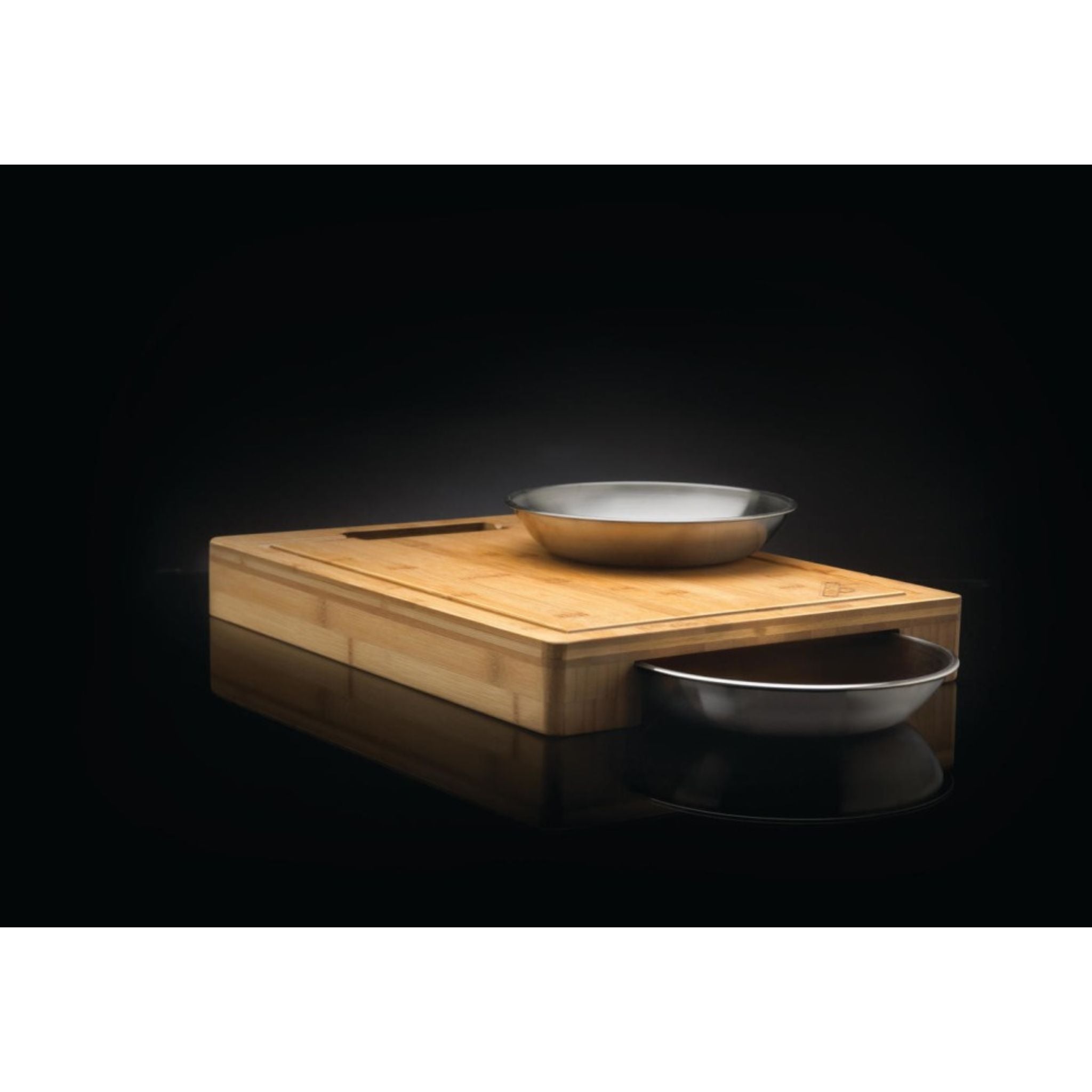 Napoleon 70012 Cutting Board with Stainless Steel Bowls