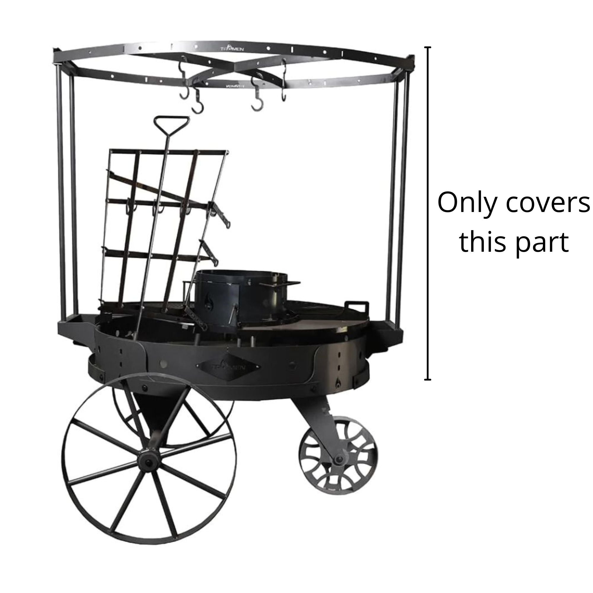 Tromen Exact Fit Cover for Duomo Fire Pit - Duomo with Cage