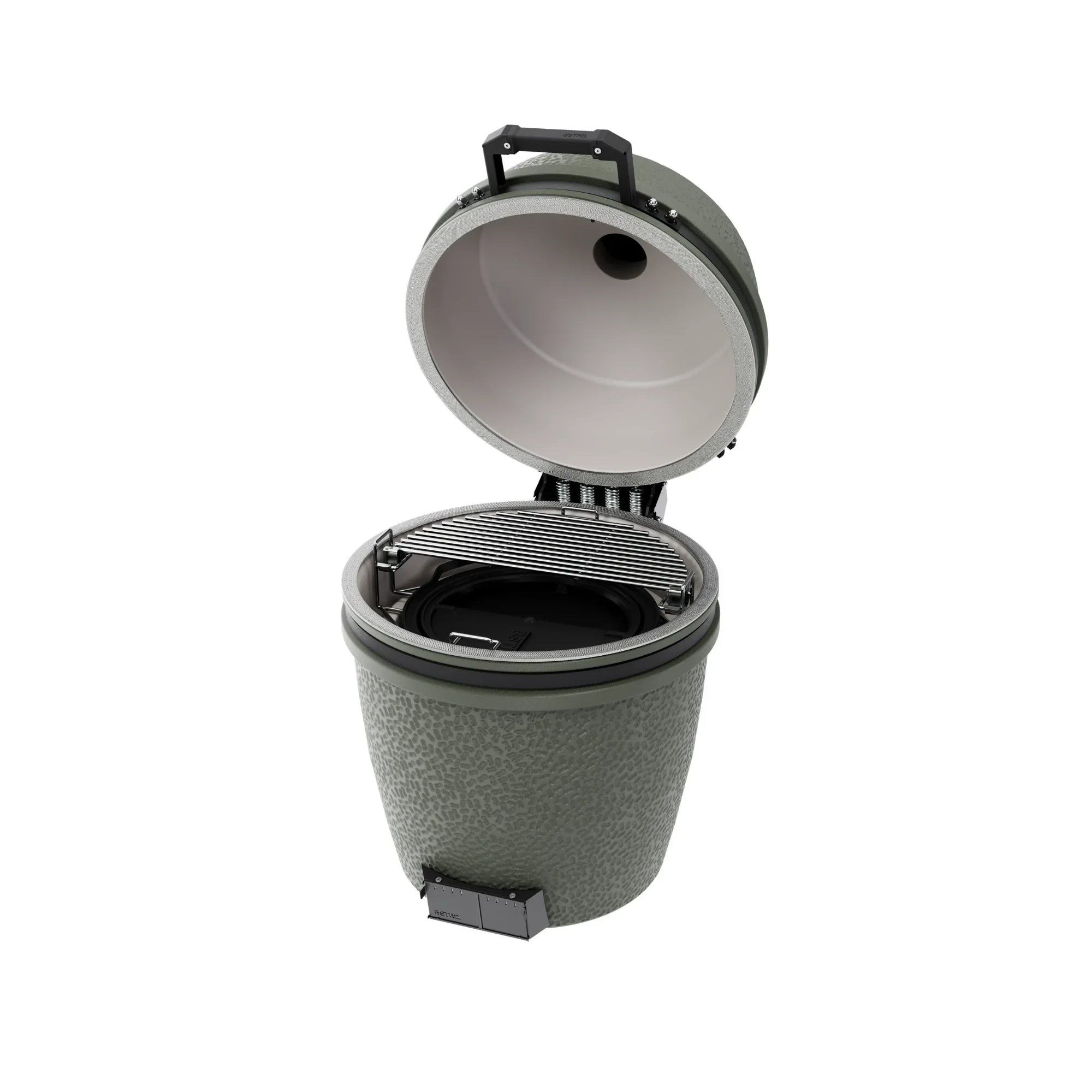 BSTRD Pro Large Solo Alpine Green Built-In Kamado Charcoal Grill
