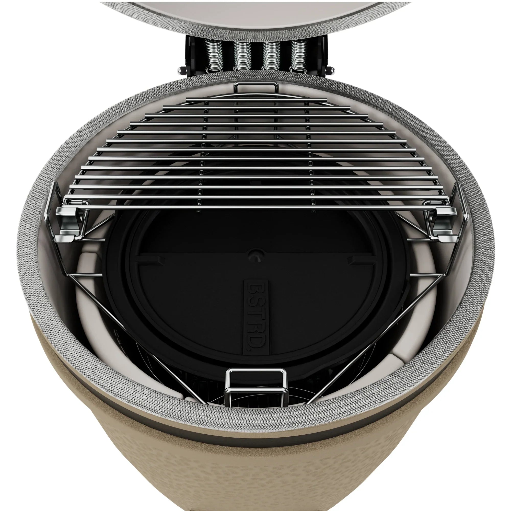 BSTRD Pro Large Solo Desert Sand Built-In Kamado Charcoal Grill